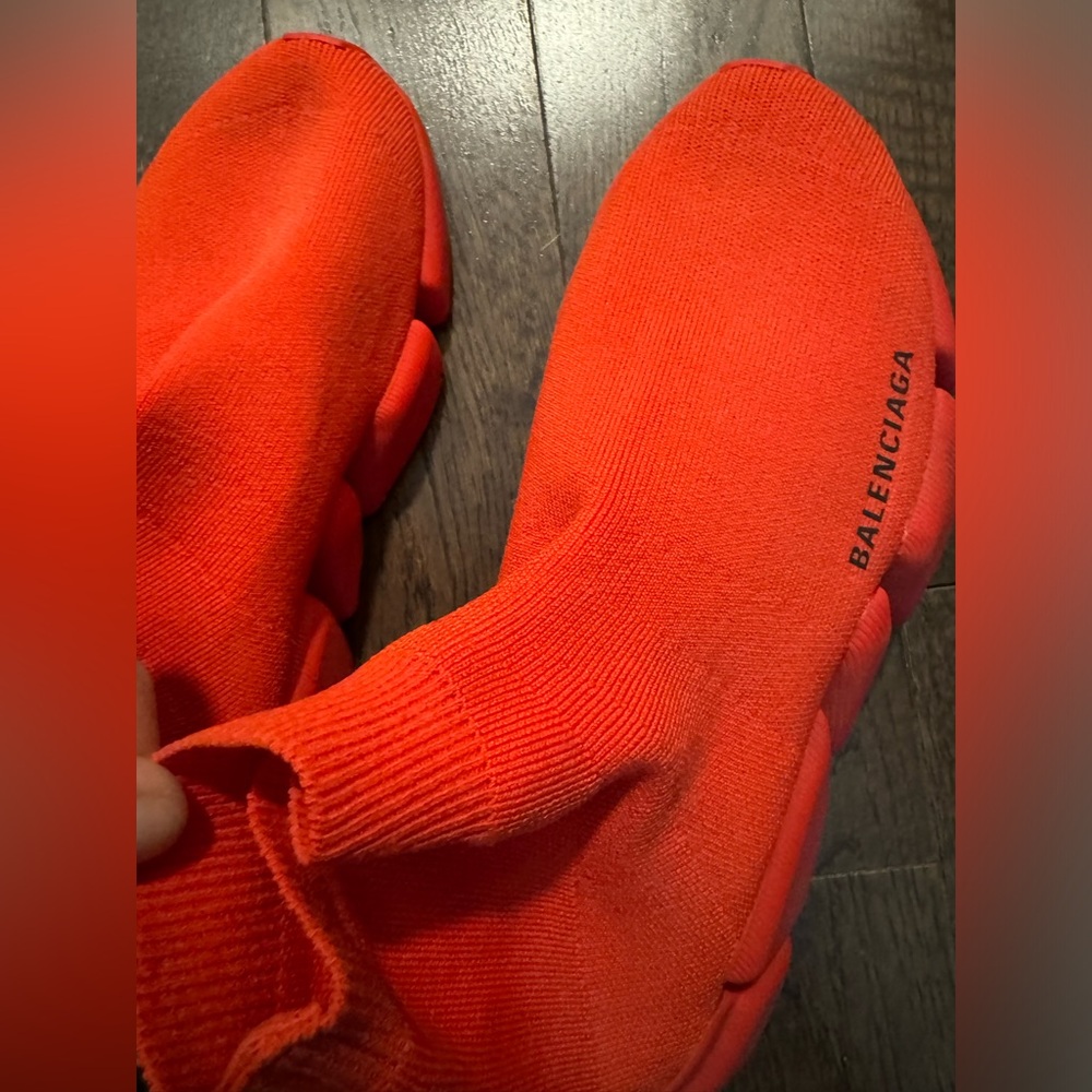 Balenciaga Orange Sock Sneakers